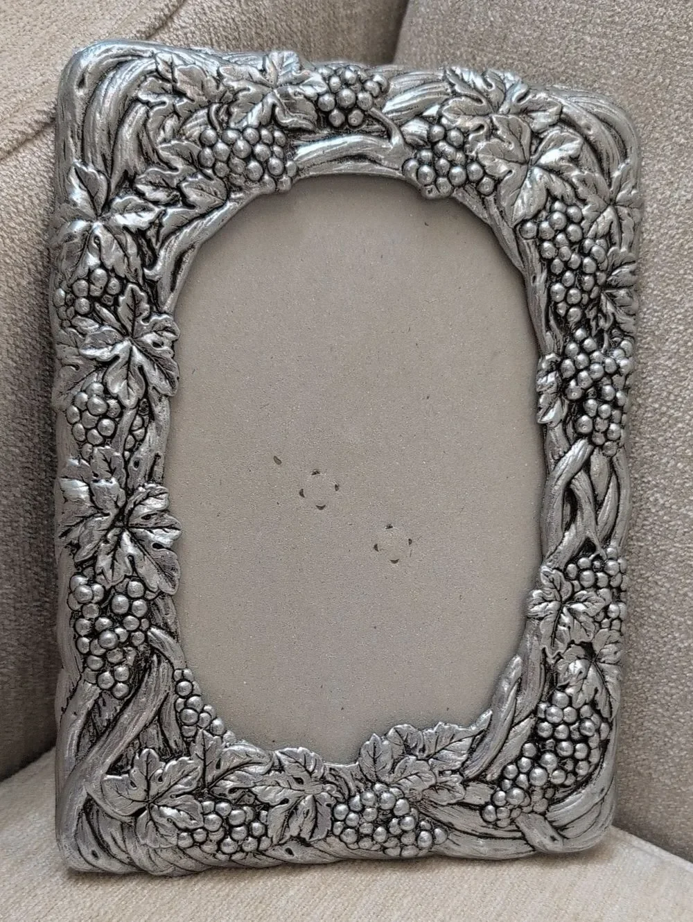 Arthur Court Ornate Silver Pewter Grape Vine Picture Frame Vintage 1990